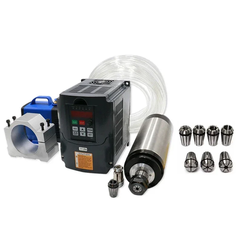 2.2Kw Water Cooled Spindle Kit Vfd - 1.5kw/2.2kw Water Cooled Spindle Kit 110V/220V