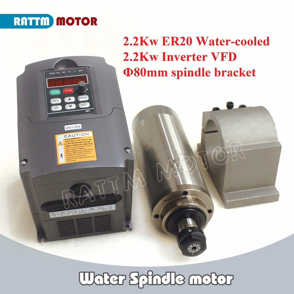 CNC Router Kit 2.2KW ER20 wate - 2.2Kw Water Cooled Spindle Kit Vfd 评论和价格